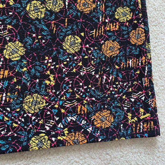 LuLaRoe Cassie Womens XL Floral Abstract Patterned Pull On Pencil Skirt NWT - Picture 11 of 12